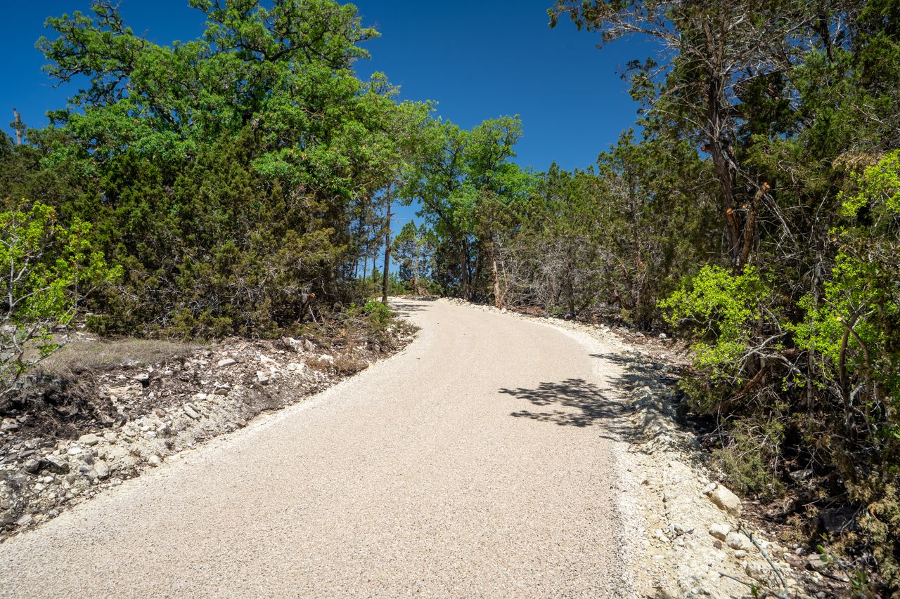 Limestone road base under preparation