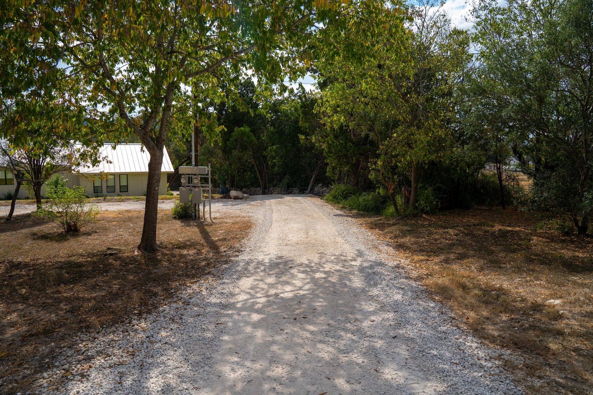 Straight prepared road base before final surfacing