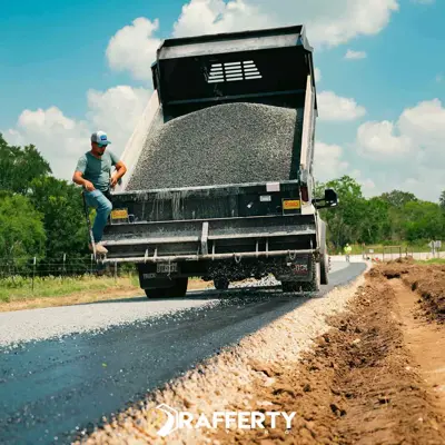Seal coating service protecting commercial pavement in the Texas Hill Country.