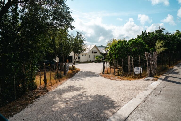 Graded caliche driveway and site prep by Rafferty Paving